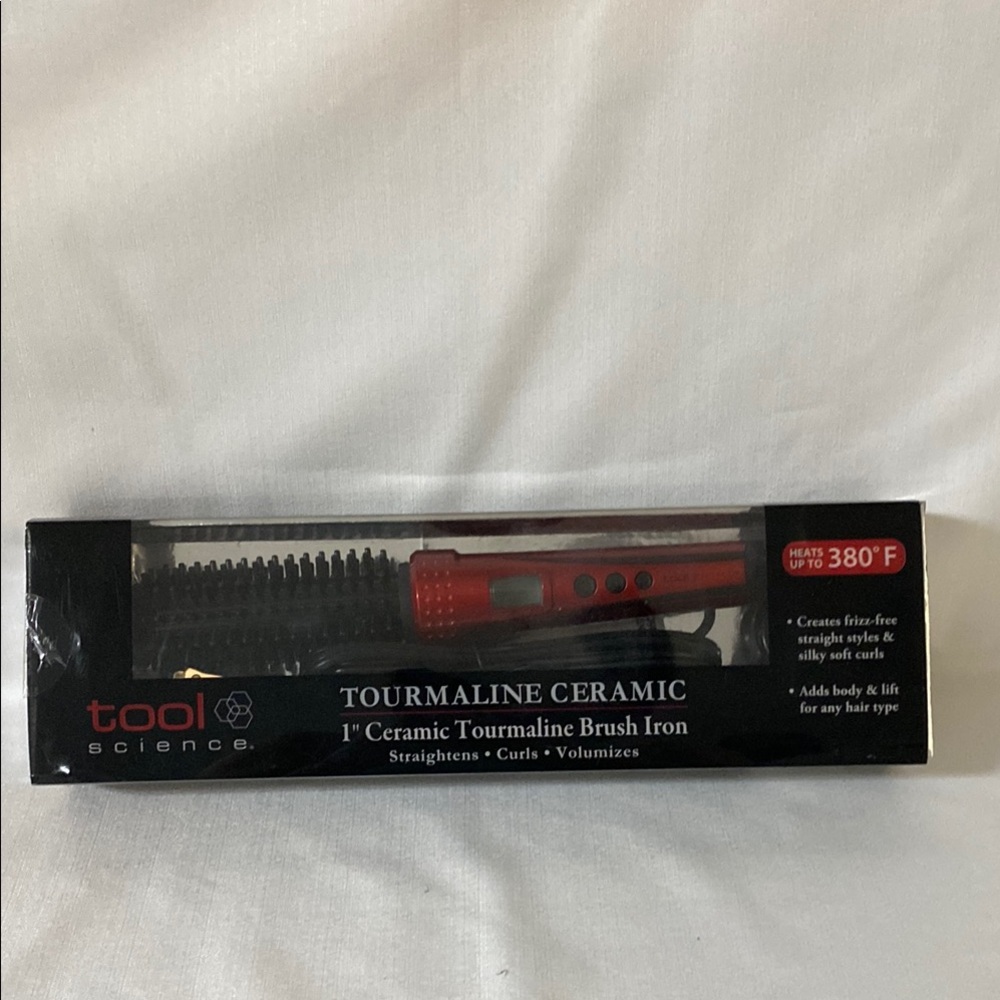 Red Tourmaline Ceramic Brush Iron
